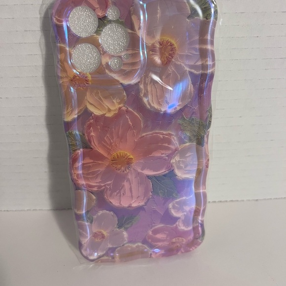 Apple iPhone 12 Pro Max Floral Phone Case with Pastel Colors - Picture 2 of 2